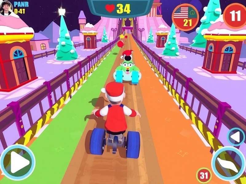 Festive Color Sprint Gameplay